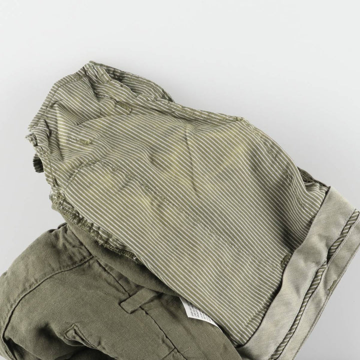 Dockers Slim Tapered Linen Pants Slacks Men's W31 linen Khaki type Vintage Second Hand