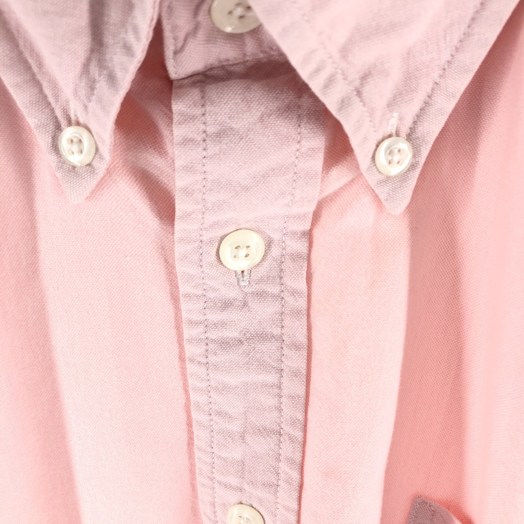 Ralph Lauren YARMOUTH short sleeve button down shirt, men's size M cotton pink type Vintage Second Hand
