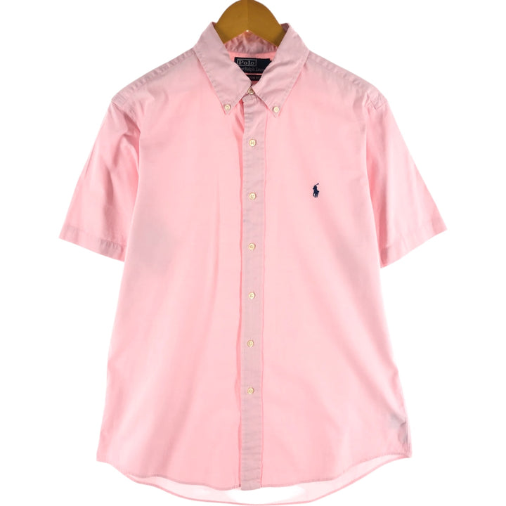 Ralph Lauren POLO by Ralph Lauren CUSTOM FIT short sleeve button down shirt, men's size L cotton pink type Vintage Second Hand