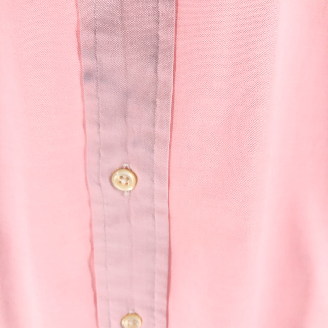 Ralph Lauren POLO by Ralph Lauren CUSTOM FIT short sleeve button down shirt, men's size L cotton pink type Vintage Second Hand