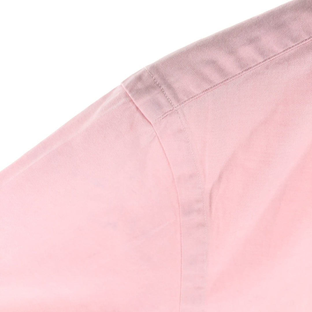Ralph Lauren POLO by Ralph Lauren CUSTOM FIT short sleeve button down shirt, men's size L cotton pink type Vintage Second Hand