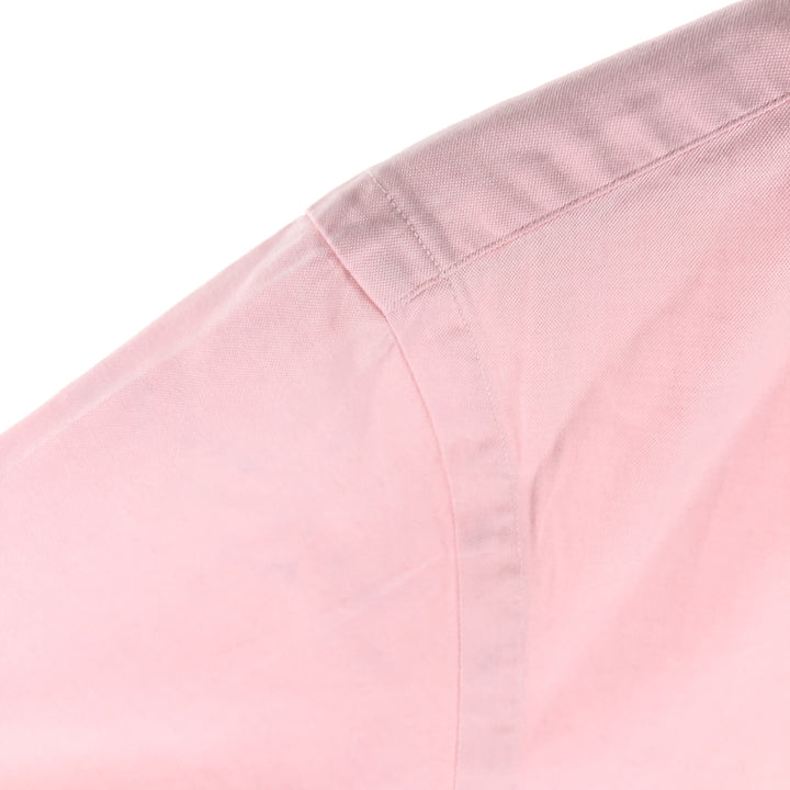 Ralph Lauren POLO by Ralph Lauren CUSTOM FIT short sleeve button down shirt, men's size L cotton pink type Vintage Second Hand