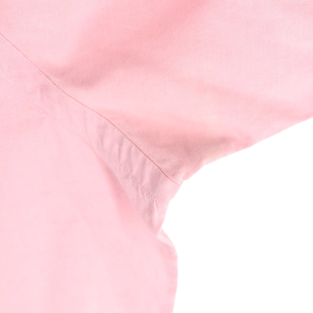 Ralph Lauren POLO by Ralph Lauren CUSTOM FIT short sleeve button down shirt, men's size L cotton pink type Vintage Second Hand