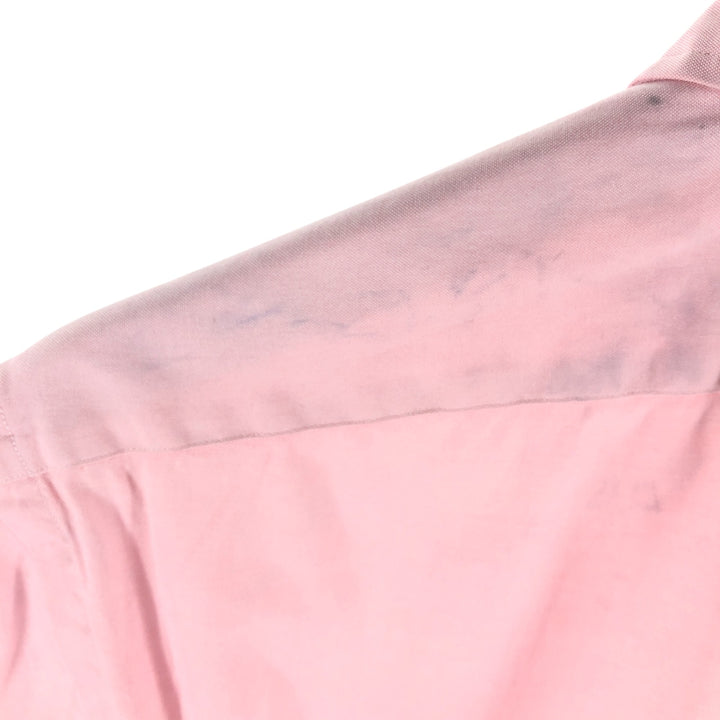 Ralph Lauren POLO by Ralph Lauren CUSTOM FIT short sleeve button down shirt, men's size L cotton pink type Vintage Second Hand
