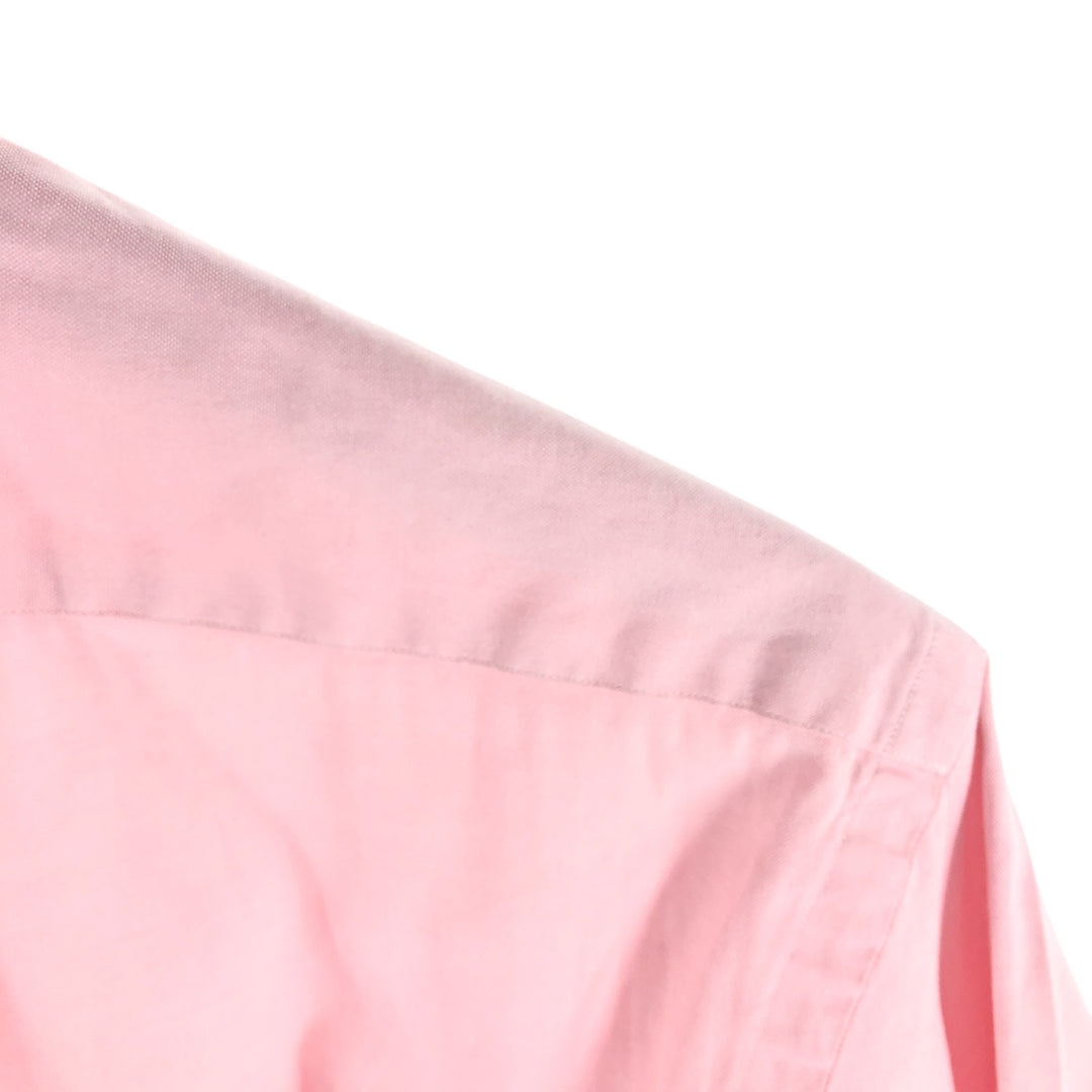 Ralph Lauren POLO by Ralph Lauren CUSTOM FIT short sleeve button down shirt, men's size L cotton pink type Vintage Second Hand