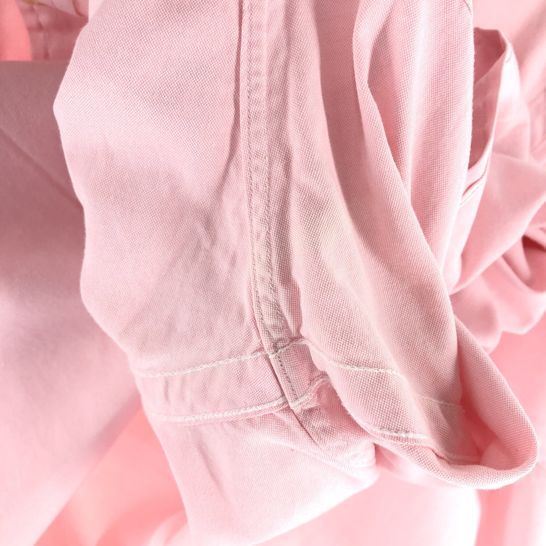 Ralph Lauren POLO by Ralph Lauren CUSTOM FIT short sleeve button down shirt, men's size L cotton pink type Vintage Second Hand