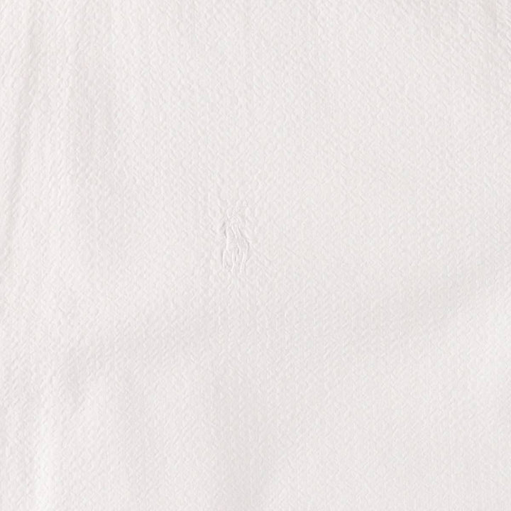 Ralph Lauren Seersucker Short Sleeve Button Down Shirt Men's XXL cotton white type Vintage Second Hand