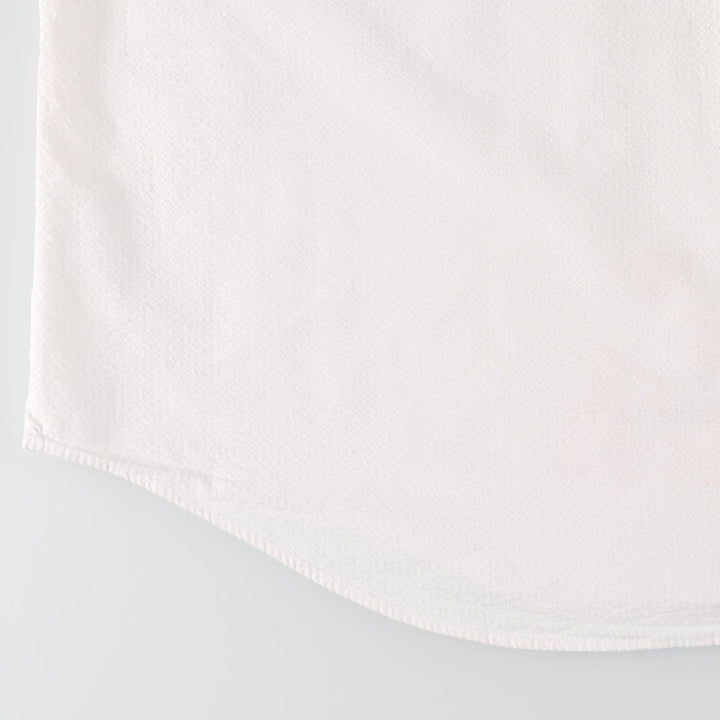 Ralph Lauren Seersucker Short Sleeve Button Down Shirt Men's XXL cotton white type Vintage Second Hand