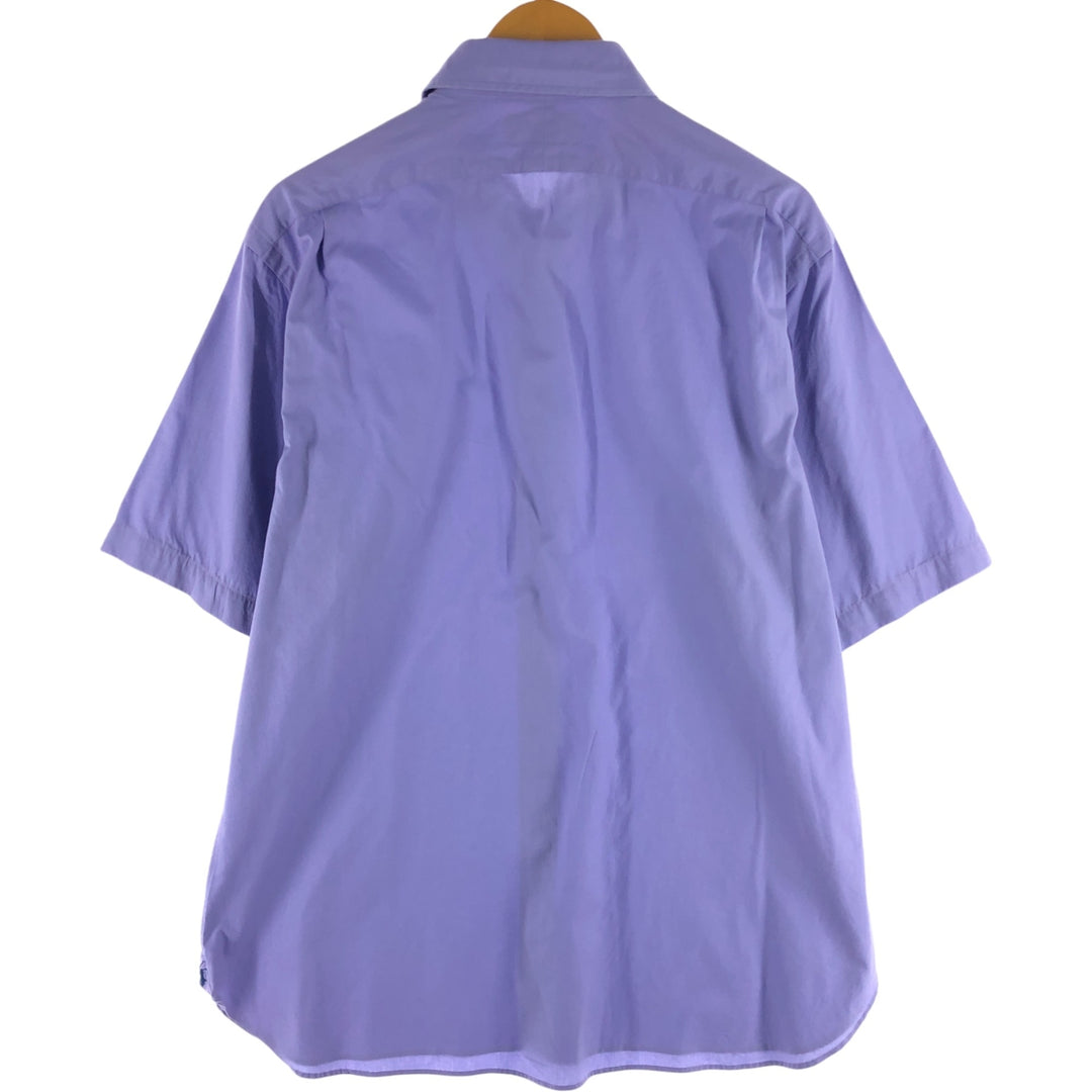 Ralph Lauren POLO by Ralph Lauren ESTATE CUSTOM FIT short sleeve cotton shirt, men's XL size cotton purple type Vintage Second Hand