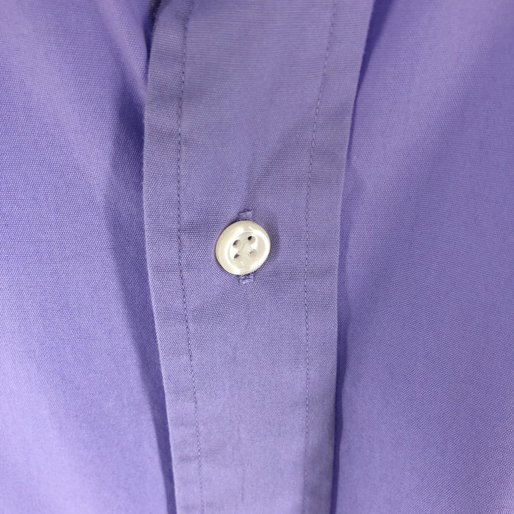 Ralph Lauren POLO by Ralph Lauren ESTATE CUSTOM FIT short sleeve cotton shirt, men's XL size cotton purple type Vintage Second Hand