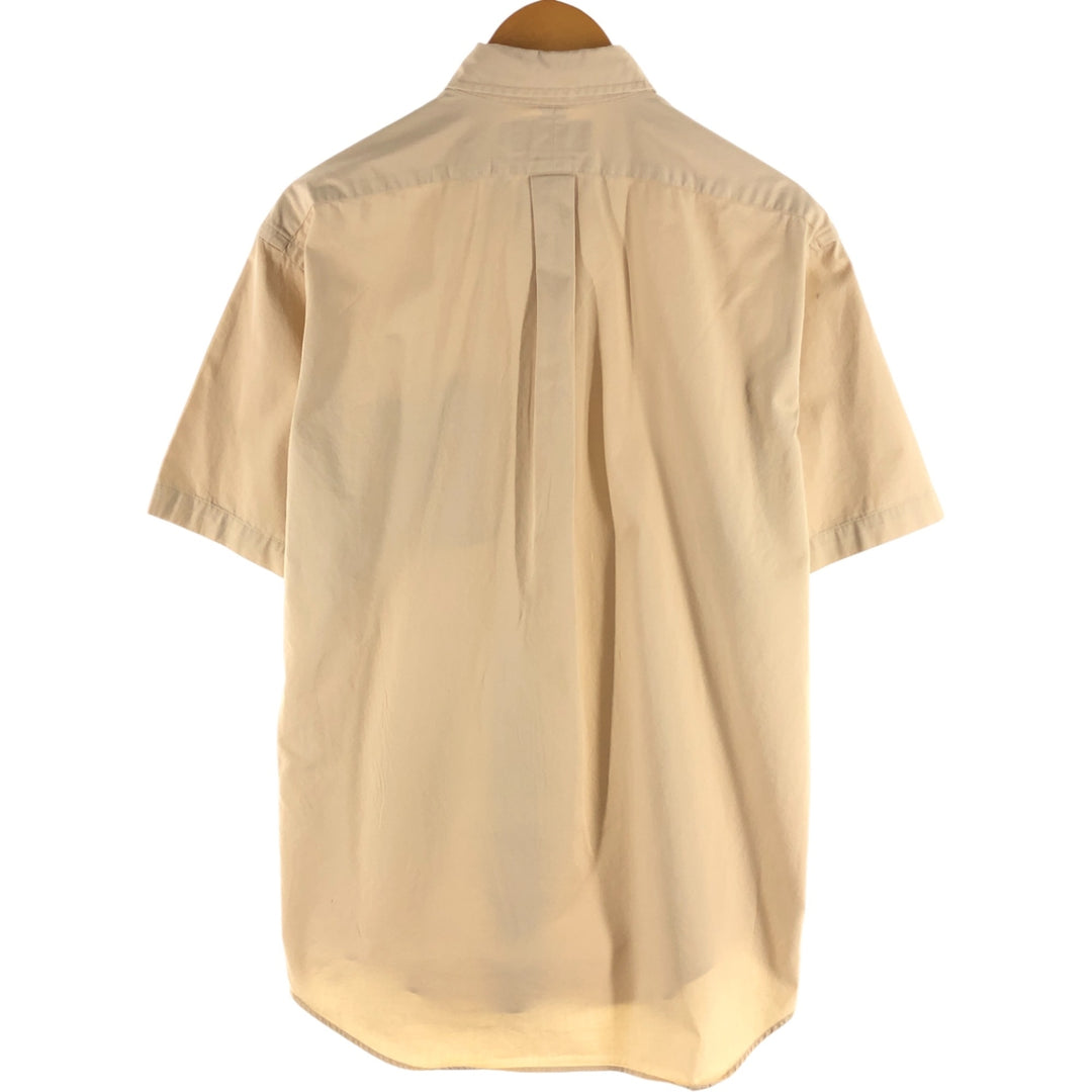 Ralph Lauren BLAKE short sleeve button down shirt, men's size M cotton Beige type Vintage Second Hand
