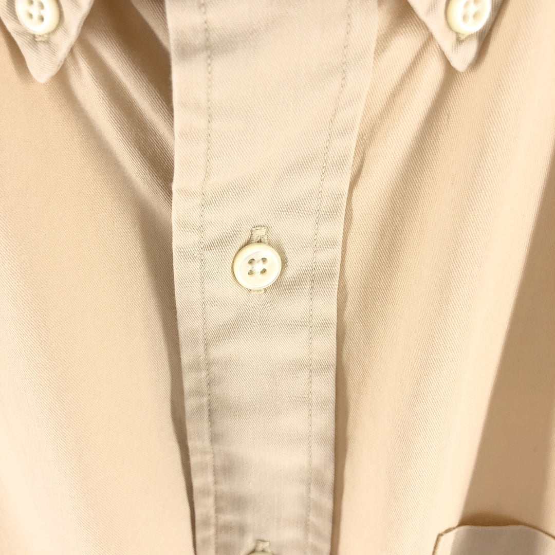 Ralph Lauren BLAKE short sleeve button down shirt, men's size M cotton Beige type Vintage Second Hand