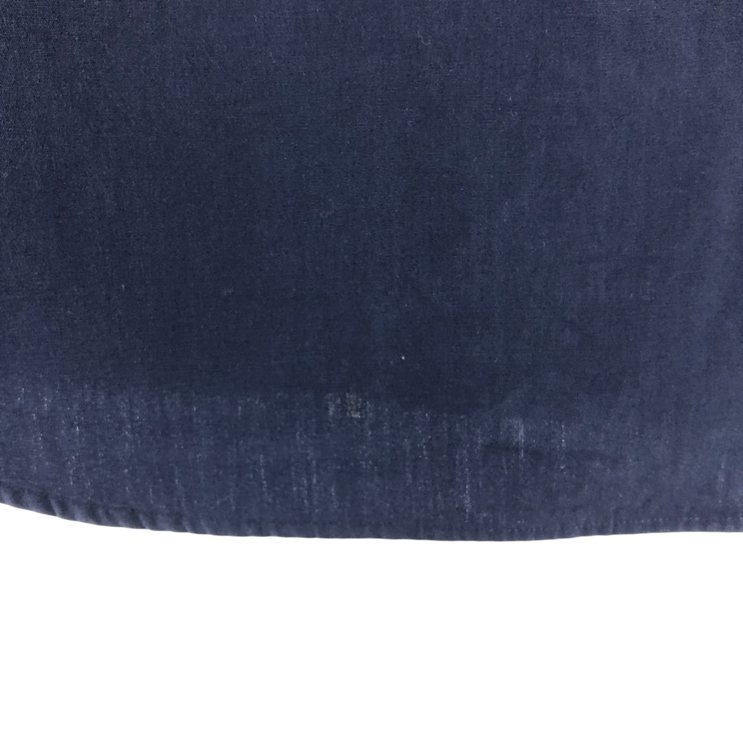 Ralph Lauren short sleeve button down shirt, men's size M cotton navy blue type Vintage Second Hand