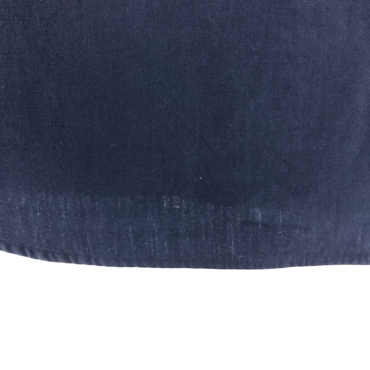Ralph Lauren short sleeve button down shirt, men's size M cotton navy blue type Vintage Second Hand