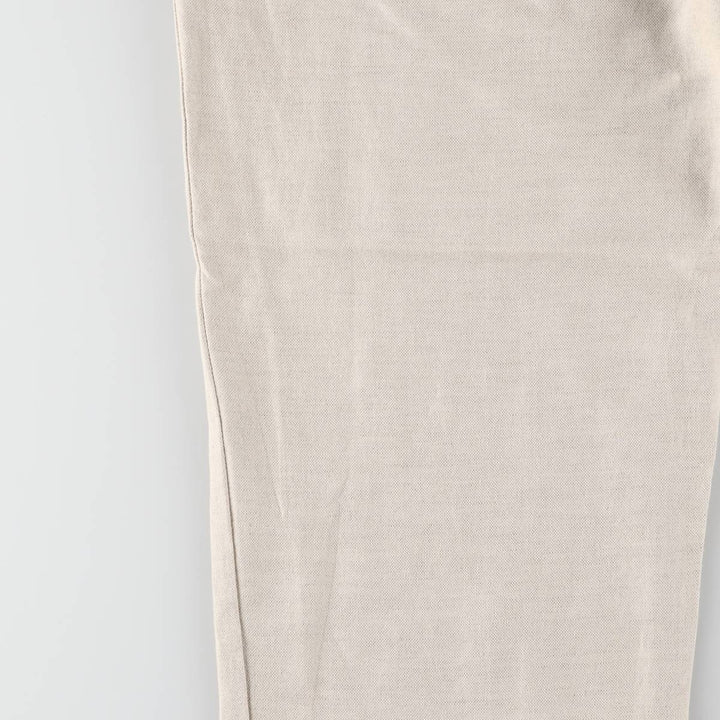 00'S Dockers DOCKERS PREMIUM Two-pleat linen x cotton pants slacks for men, size w32 linen Beige type Vintage Second Hand