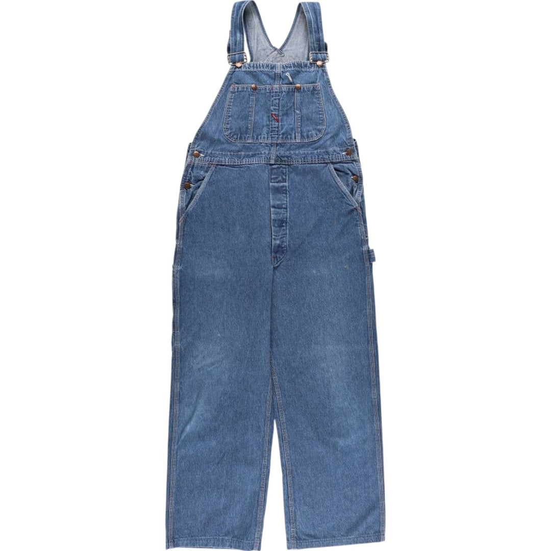 80'S BIG MAC denim overalls, made in USA, men's w36 size, vintage cotton blue type Vintage Second Hand