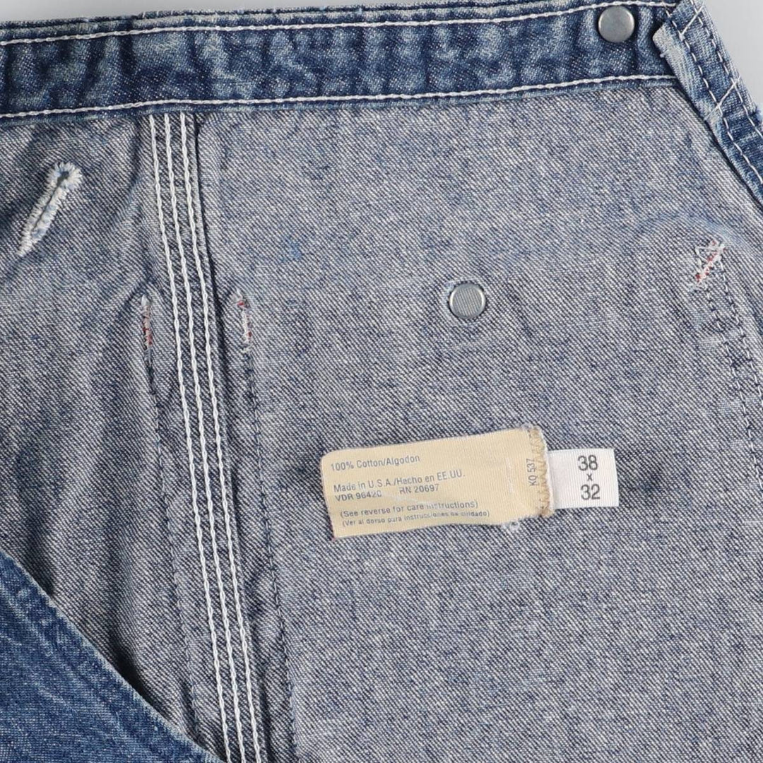 80'S BIG MAC denim overalls, made in USA, men's w36 size, vintage cotton blue type Vintage Second Hand