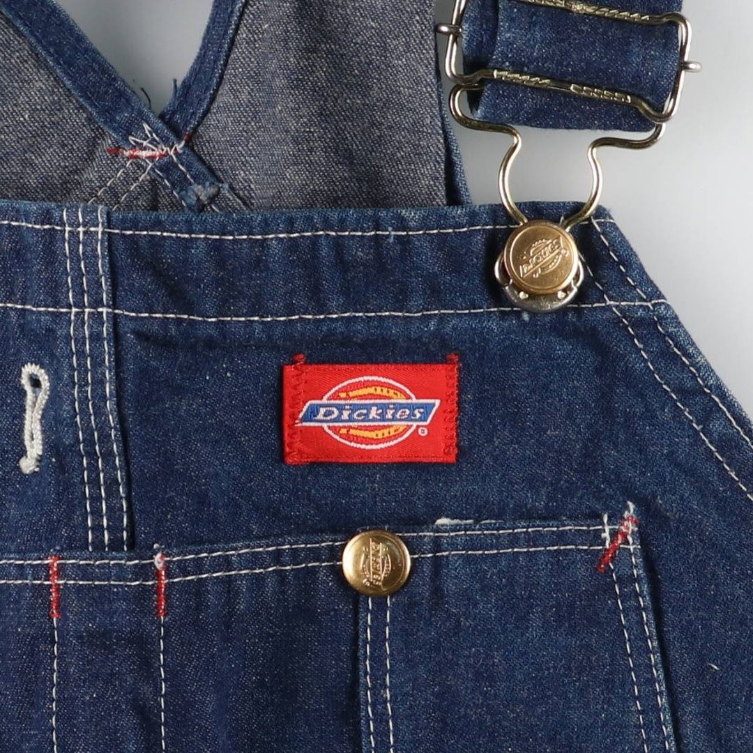 Dark blue ~90'S Dickies denim overalls made in USA, men's w35 equivalent, vintage cotton blue type Vintage Second Hand