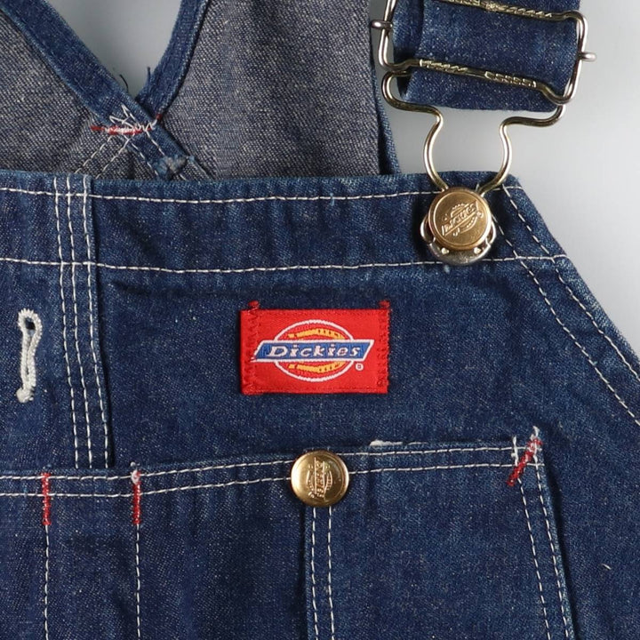 Dark blue ~90'S Dickies denim overalls made in USA, men's w35 equivalent, vintage cotton blue type Vintage Second Hand