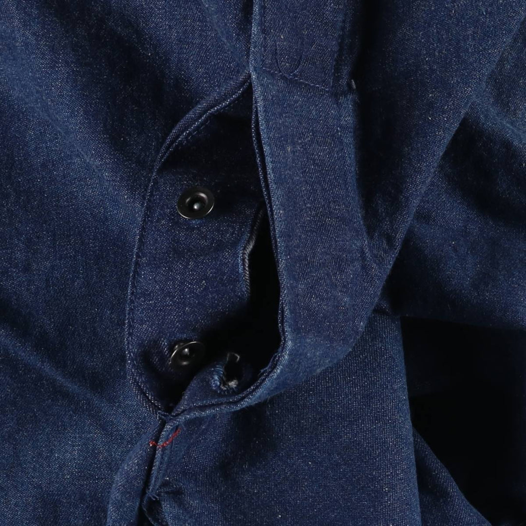 Dark blue ~90'S Dickies denim overalls made in USA, men's w35 equivalent, vintage cotton blue type Vintage Second Hand