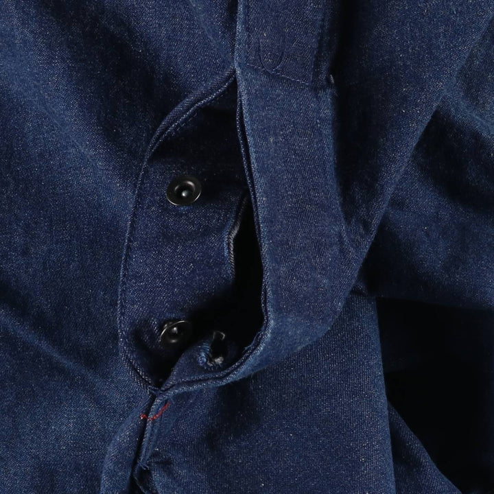 Dark blue ~90'S Dickies denim overalls made in USA, men's w35 equivalent, vintage cotton blue type Vintage Second Hand