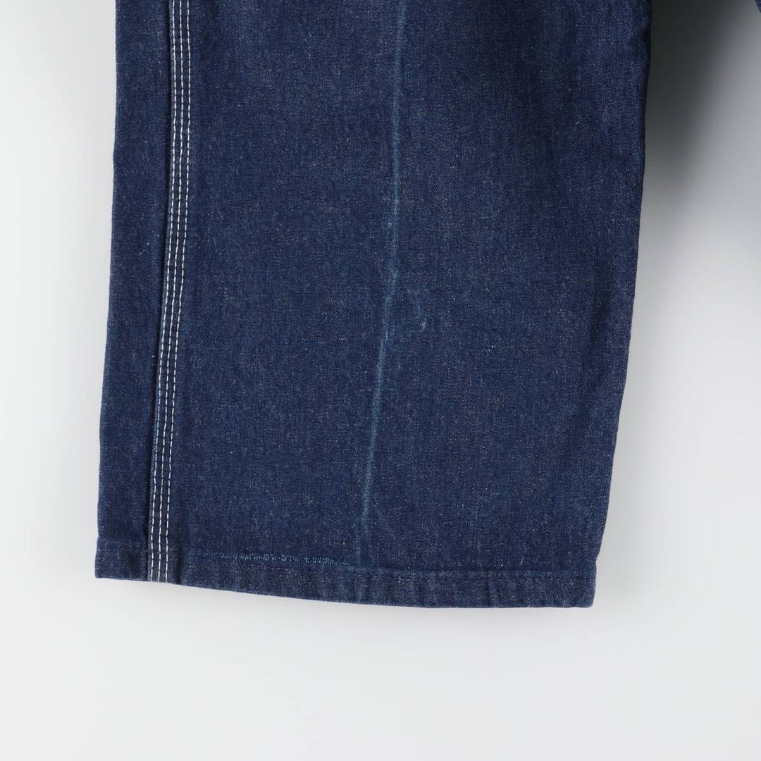 Dark blue ~90'S Dickies denim overalls made in USA, men's w35 equivalent, vintage cotton blue type Vintage Second Hand