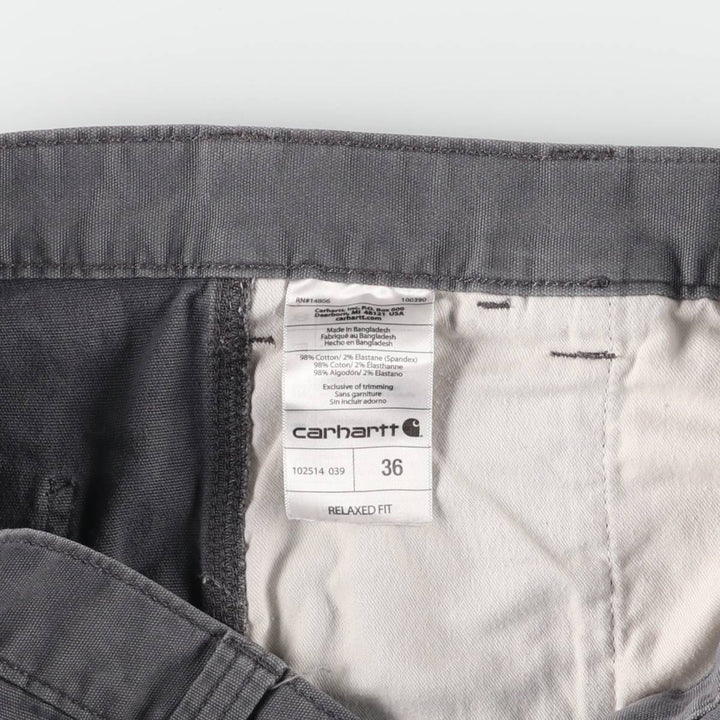 Carhartt Relaxed Fit Duck Work Shorts, Short Pants, Men's, W35 cotton gray type Vintage Second Hand