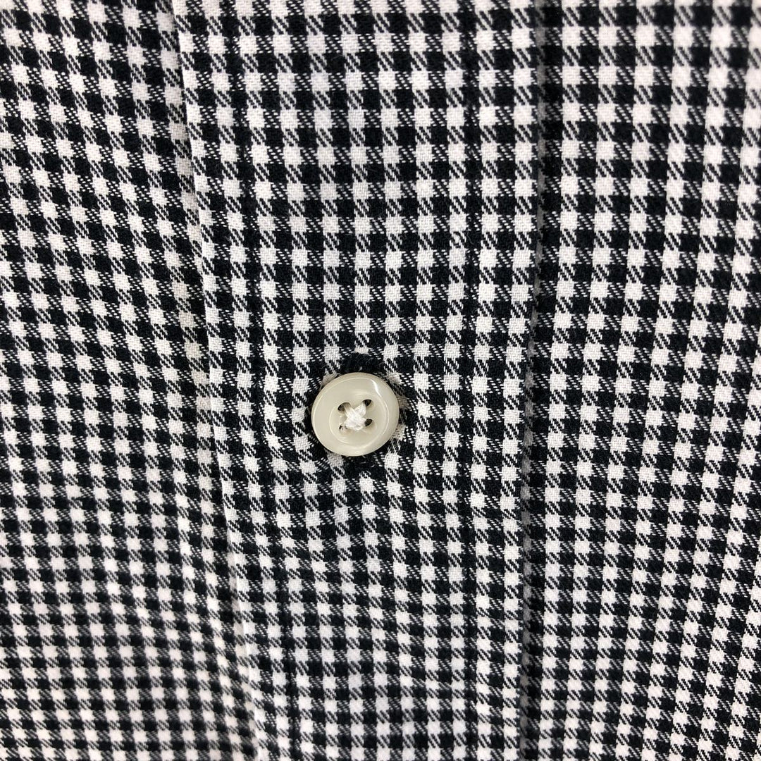 Ralph Lauren POLO by Ralph Lauren LOWELL SPORT long sleeve cotton check shirt, men's size L cotton black type Vintage Second Hand