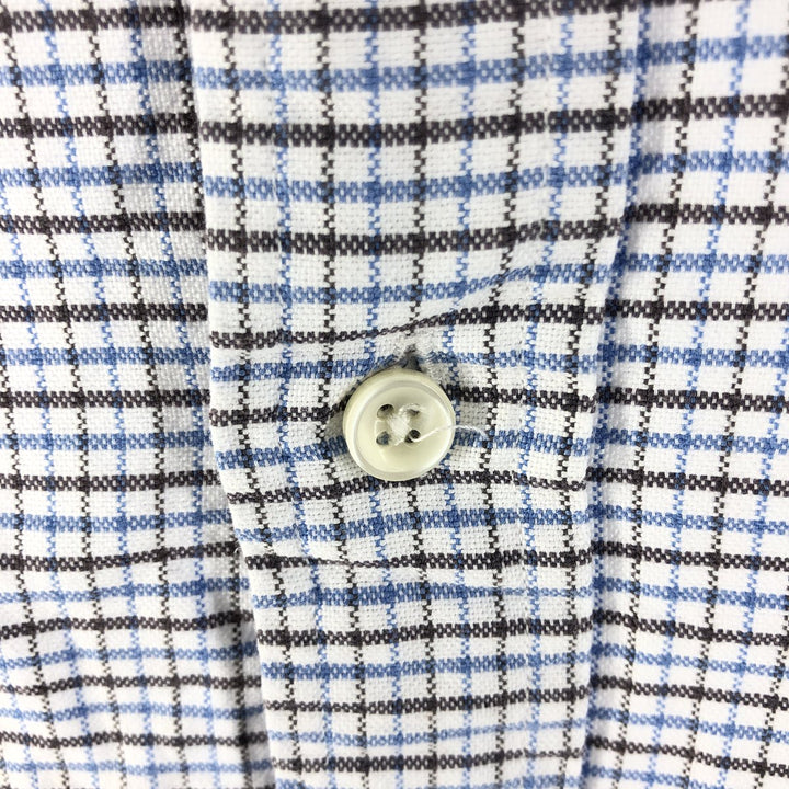 Ralph Lauren Classic Fit Long Sleeve Button Down Check Shirt Men's XXL cotton Blue type light blue Vintage Second Hand