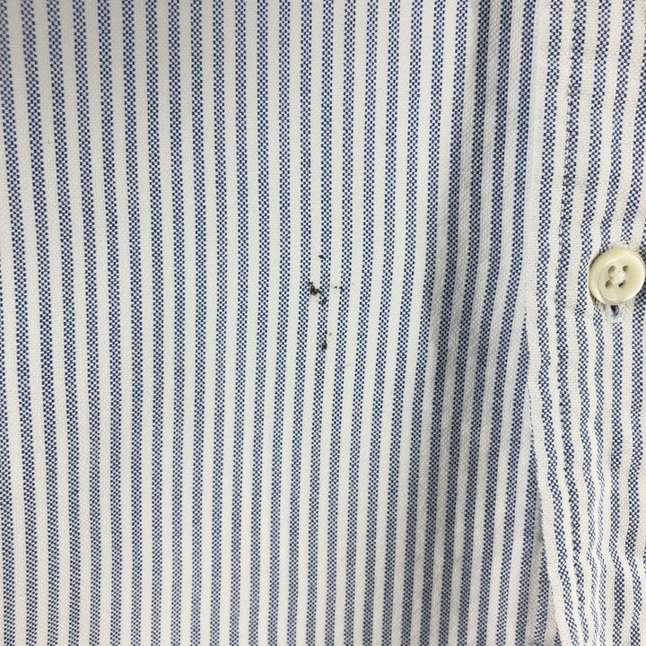 Ralph Lauren Classic Fit Long Sleeve Button Down Striped Shirt, Men's M cotton blue type Vintage Second Hand
