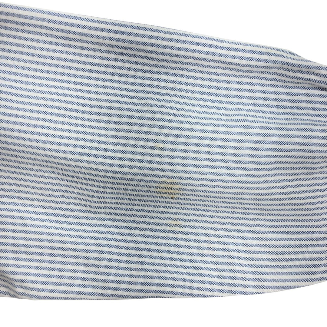 Ralph Lauren Classic Fit Long Sleeve Button Down Striped Shirt, Men's M cotton blue type Vintage Second Hand