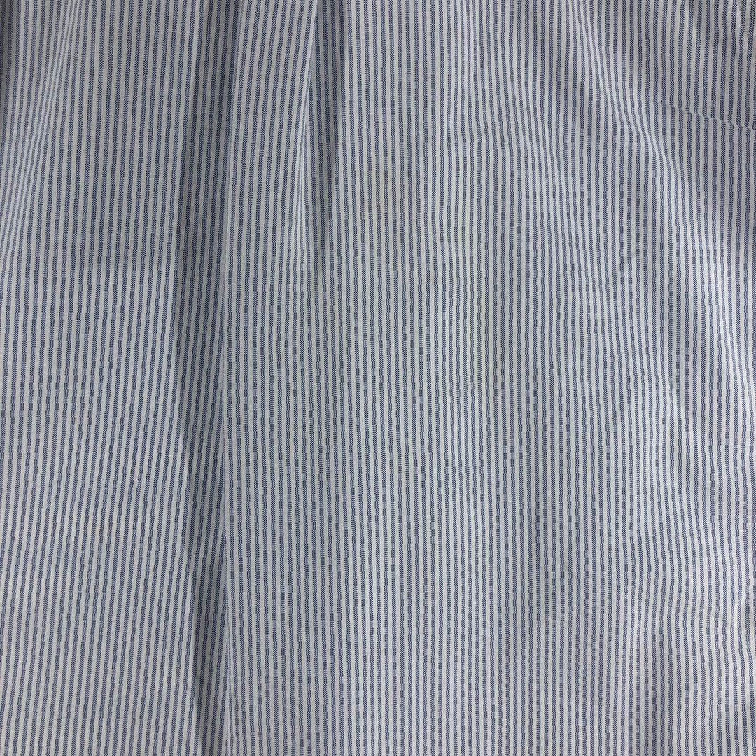 Ralph Lauren Classic Fit Long Sleeve Button Down Striped Shirt, Men's M cotton blue type Vintage Second Hand