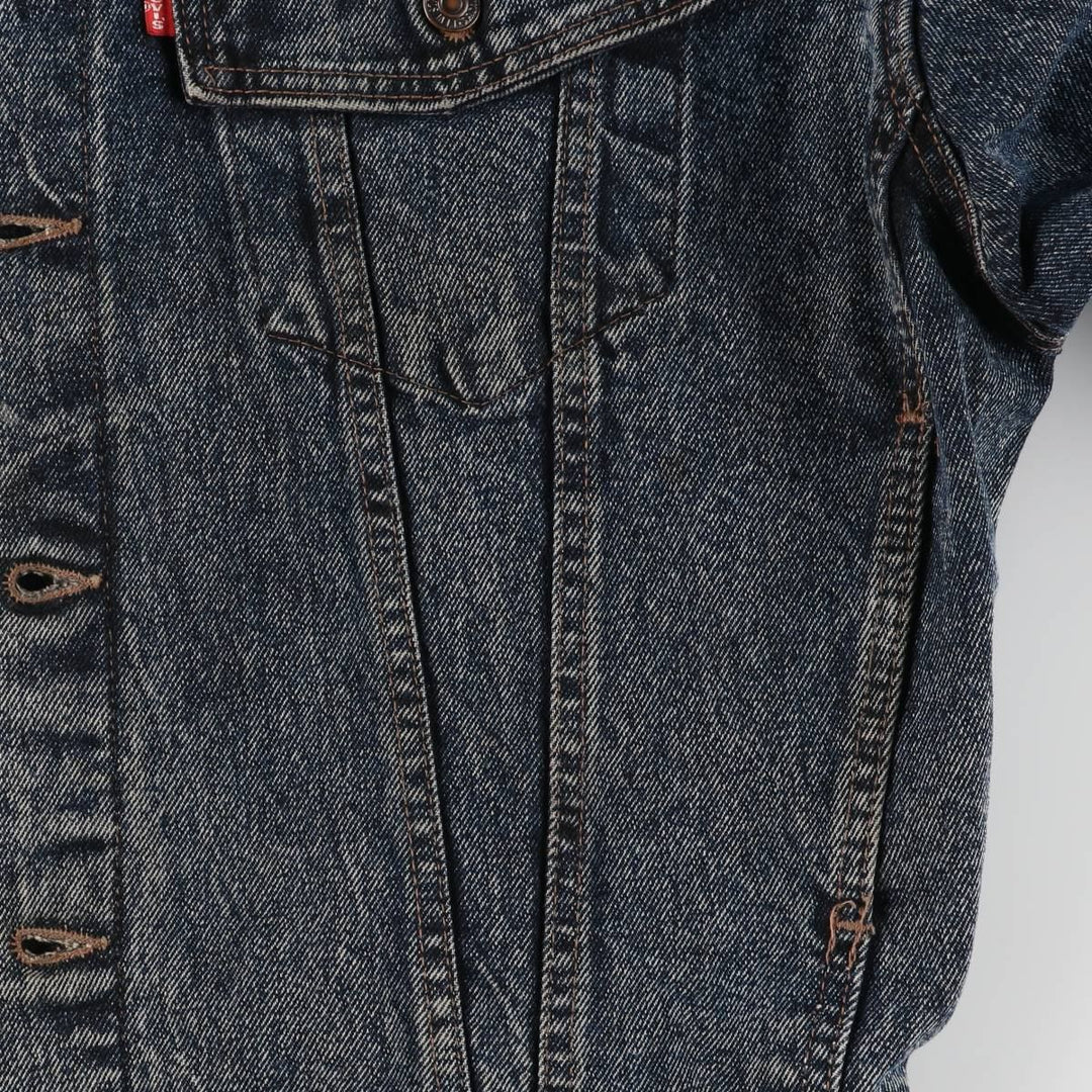 90'S Levi's 70598 4891 Large Patch Denim Jacket, Made in USA, Men's Size L, Vintage cotton blue type Vintage Second Hand