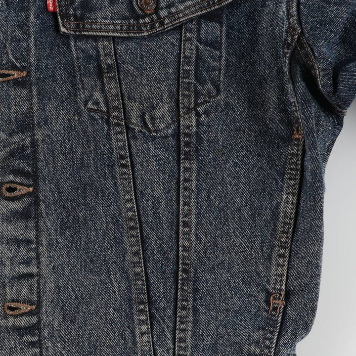 90'S Levi's 70598 4891 Large Patch Denim Jacket, Made in USA, Men's Size L, Vintage cotton blue type Vintage Second Hand