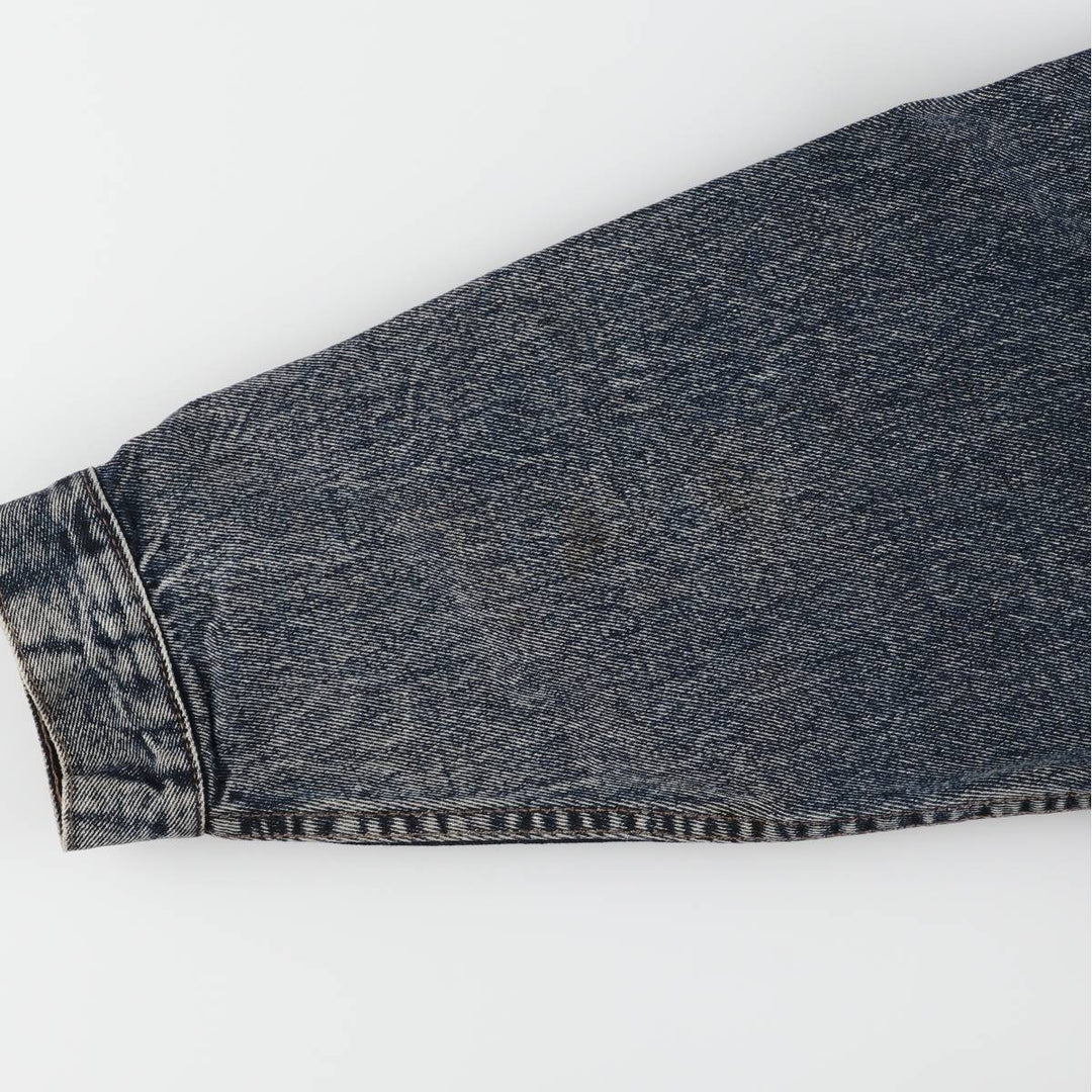 90'S Levi's 70598 4891 Large Patch Denim Jacket, Made in USA, Men's Size L, Vintage cotton blue type Vintage Second Hand