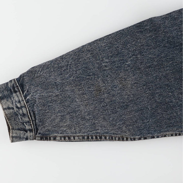 90'S Levi's 70598 4891 Large Patch Denim Jacket, Made in USA, Men's Size L, Vintage cotton blue type Vintage Second Hand