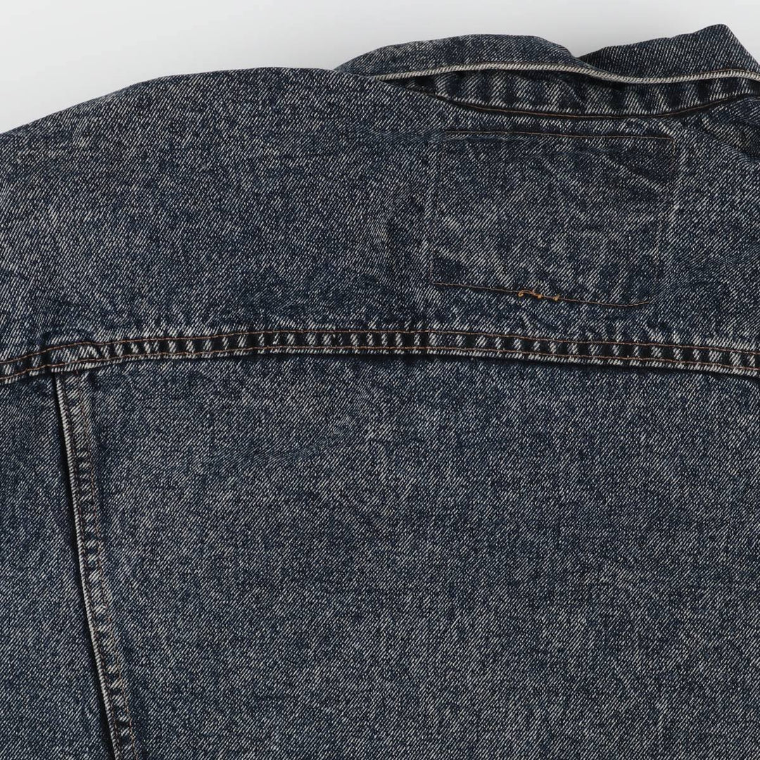 90'S Levi's 70598 4891 Large Patch Denim Jacket, Made in USA, Men's Size L, Vintage cotton blue type Vintage Second Hand