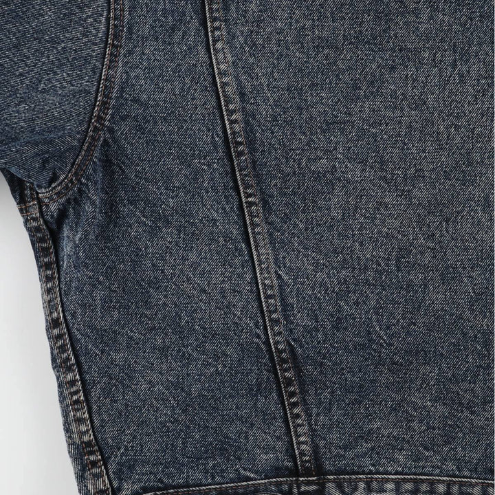 90'S Levi's 70598 4891 Large Patch Denim Jacket, Made in USA, Men's Size L, Vintage cotton blue type Vintage Second Hand