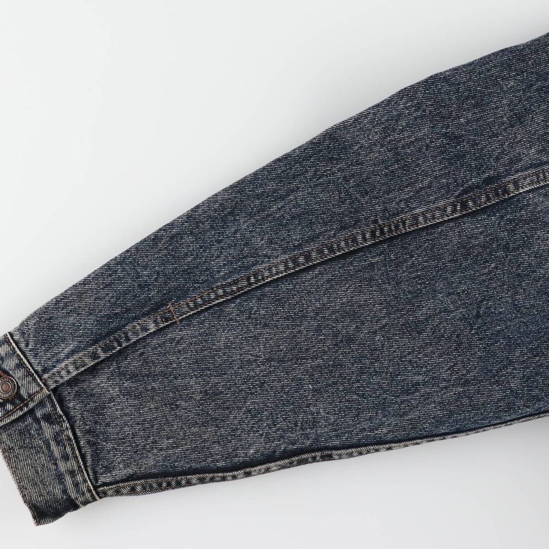 90'S Levi's 70598 4891 Large Patch Denim Jacket, Made in USA, Men's Size L, Vintage cotton blue type Vintage Second Hand