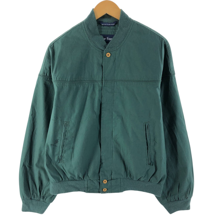 PAR FOUR Derby Jacket, Cup Shoulder Jacket, Men's M size cotton green type Vintage Second Hand