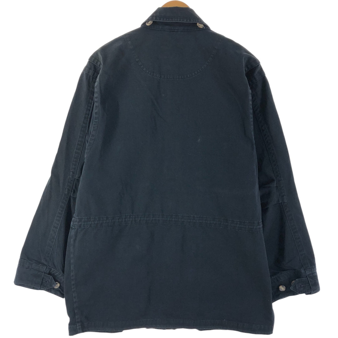 Vintage 80s-90'S Eddie Bauer Black Tag Cotton Jacket Men's M Size cotton black type Vintage Second Hand