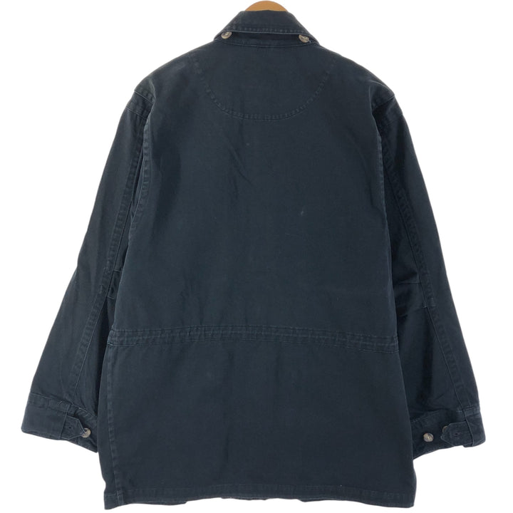 Vintage 80s-90'S Eddie Bauer Black Tag Cotton Jacket Men's M Size cotton black type Vintage Second Hand