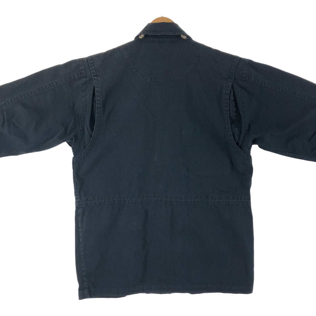 Vintage 80s-90'S Eddie Bauer Black Tag Cotton Jacket Men's M Size cotton black type Vintage Second Hand