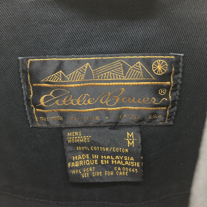 Vintage 80s-90'S Eddie Bauer Black Tag Cotton Jacket Men's M Size cotton black type Vintage Second Hand