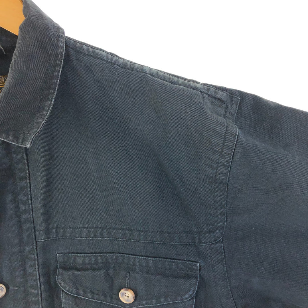 Vintage 80s-90'S Eddie Bauer Black Tag Cotton Jacket Men's M Size cotton black type Vintage Second Hand