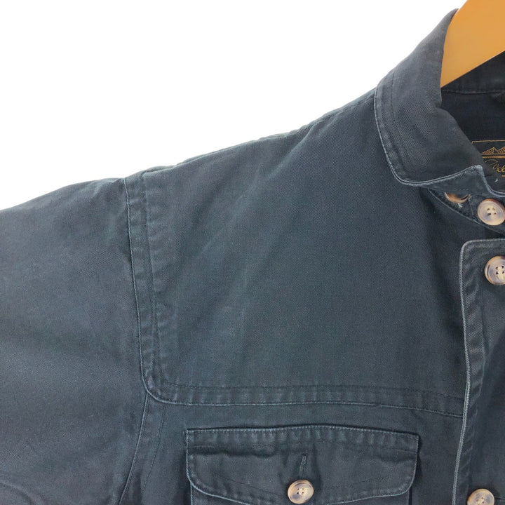 Vintage 80s-90'S Eddie Bauer Black Tag Cotton Jacket Men's M Size cotton black type Vintage Second Hand