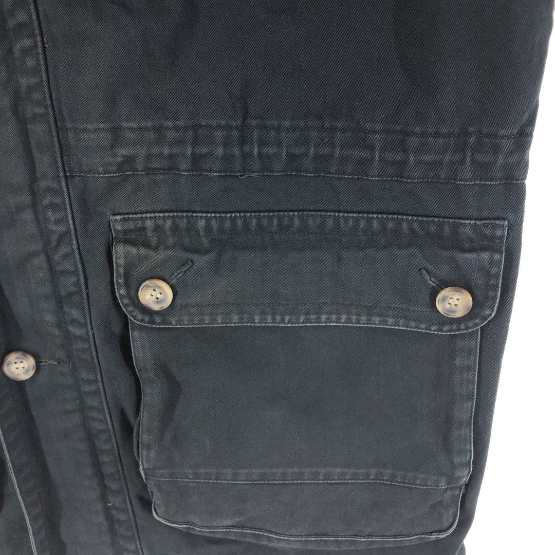 Vintage 80s-90'S Eddie Bauer Black Tag Cotton Jacket Men's M Size cotton black type Vintage Second Hand