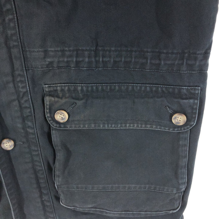 Vintage 80s-90'S Eddie Bauer Black Tag Cotton Jacket Men's M Size cotton black type Vintage Second Hand