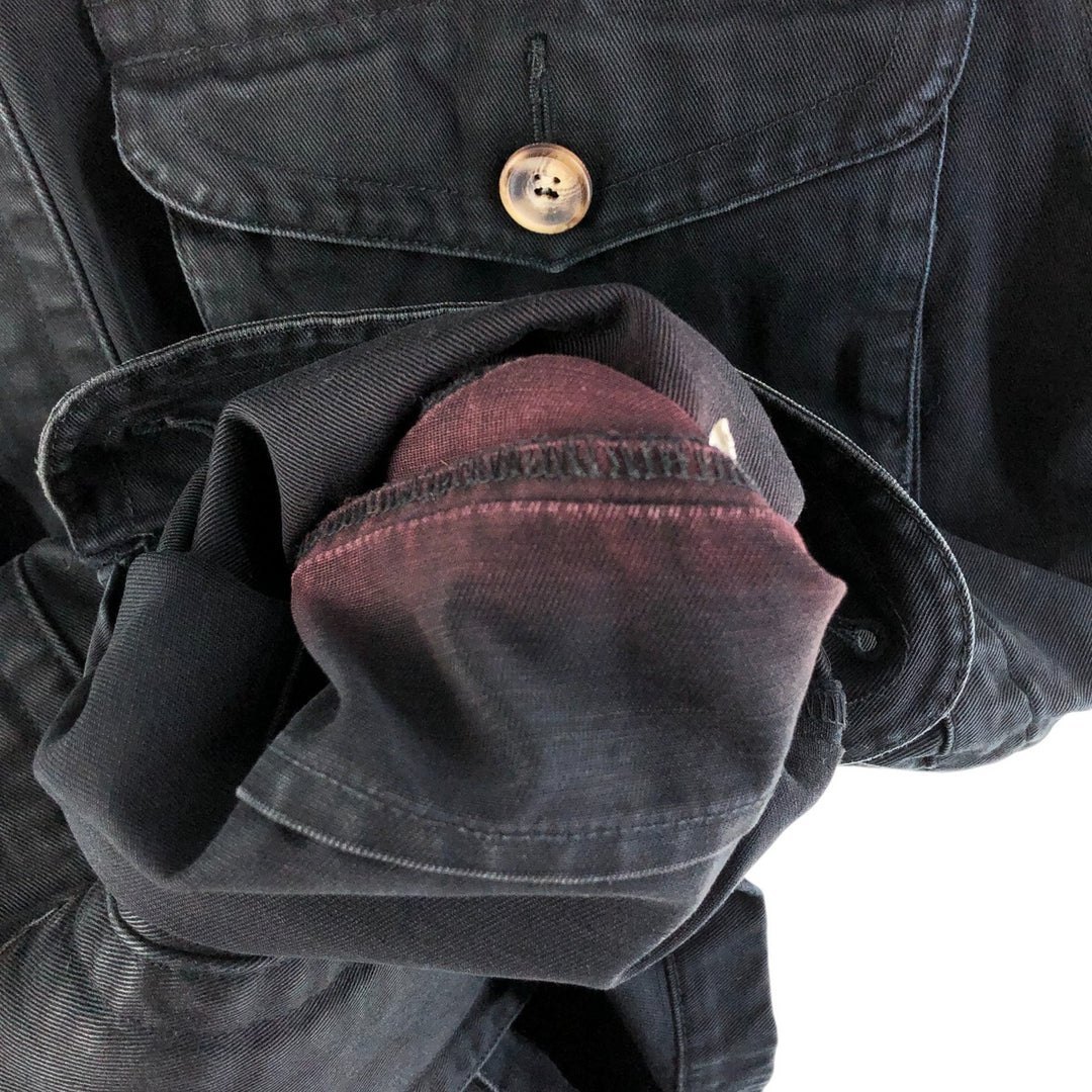 Vintage 80s-90'S Eddie Bauer Black Tag Cotton Jacket Men's M Size cotton black type Vintage Second Hand