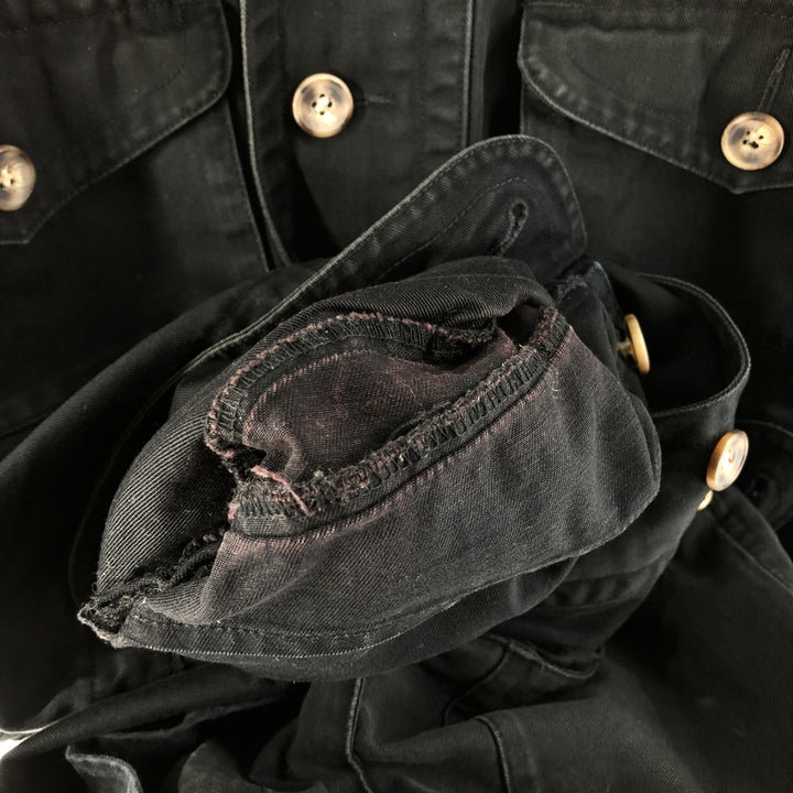 Vintage 80s-90'S Eddie Bauer Black Tag Cotton Jacket Men's M Size cotton black type Vintage Second Hand